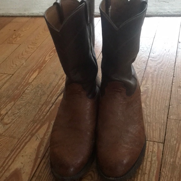 Larry Mahan ostrich leather boots - Picture 1 of 10